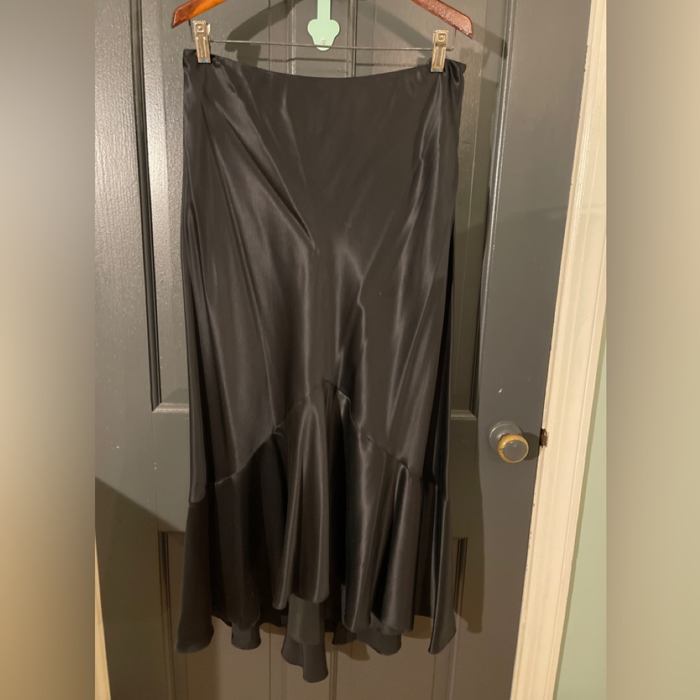 Ralph Lauren Black Silk Skirt